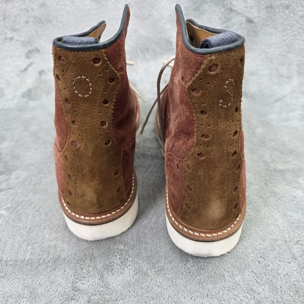 Oliver Sweeney Men's Walberswick Brown Suede Boots Size US 10 UK 9